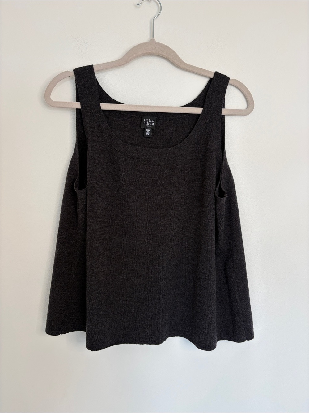 Eileen Fisher Woman Merino Wool Sweater Tank